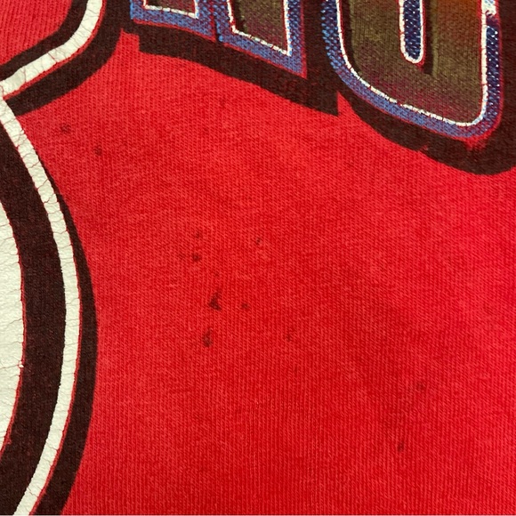 VTG Logo 7 NHL New Jersey Devils 1995 Stanley Cup Champions Graphic T Shirt Used - Picture 5 of 7